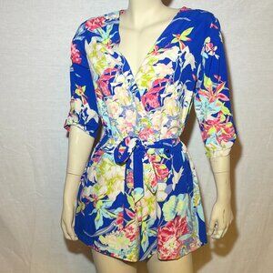 Persun Blue Print Romper Size Medium